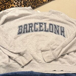 H&M Gray Barcelona Sweatshirt